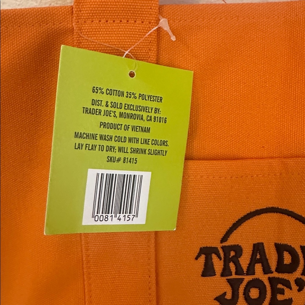 Trader Joe’s Trick or Treat Canvas Tote Bag - Picture 3 of 3